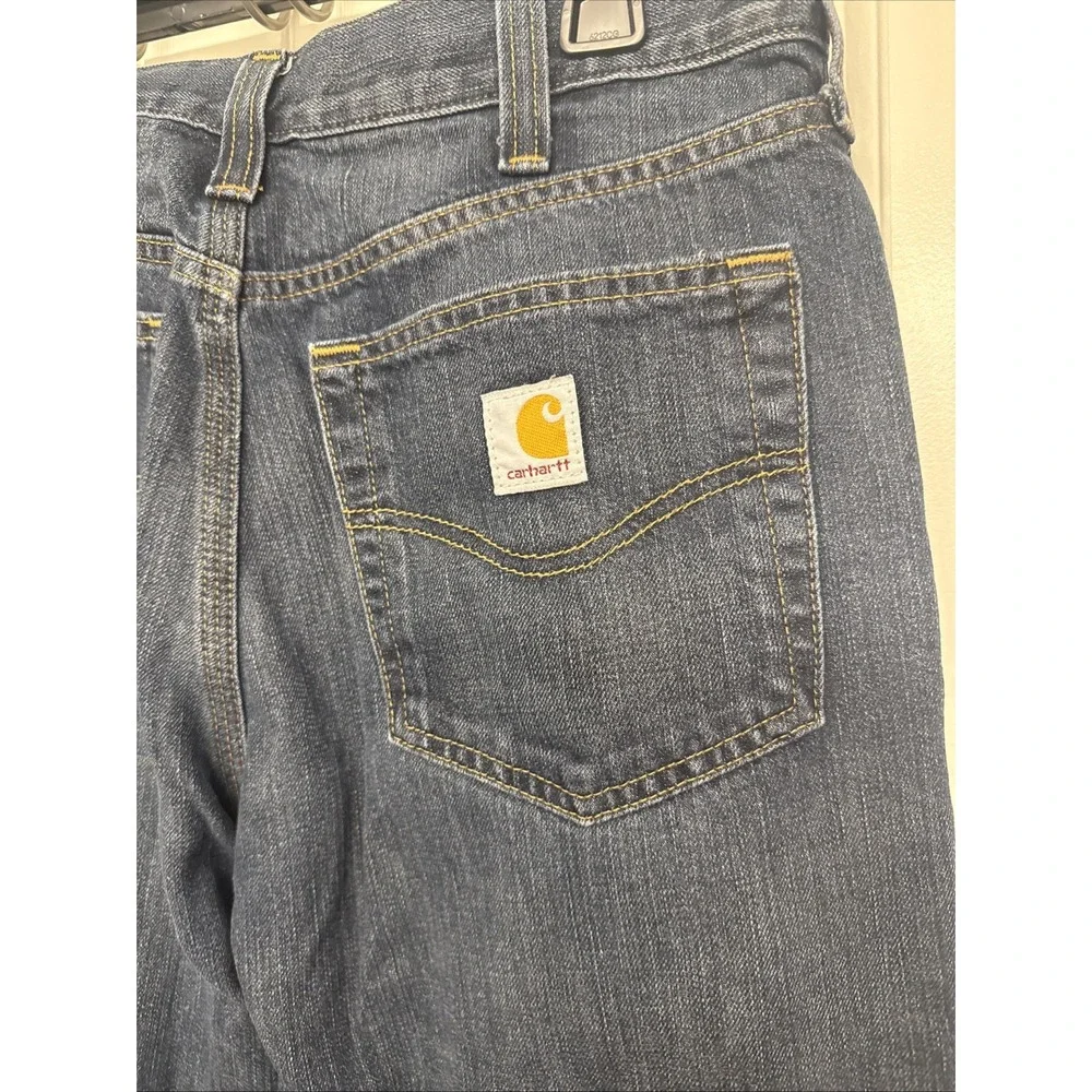Carhartt Men's Jeans 32x 32 Relaxed Fit Dark Blue